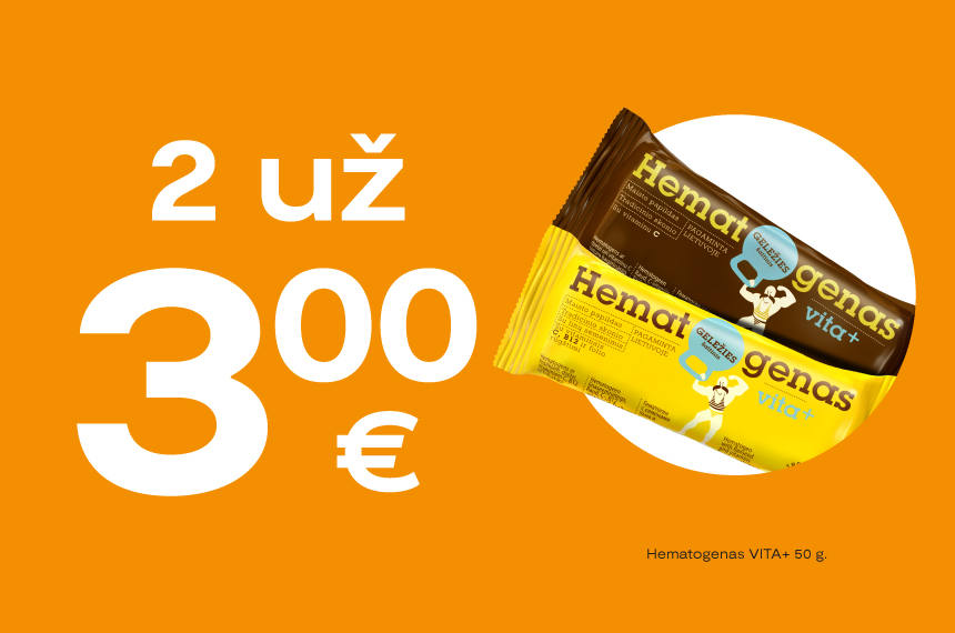 Hematogenas Vita+ 2 už 3 Eur!